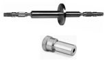 Fig. 5: Fiber feedthrough options: Top – flange mounted sealed bulkhead. Bottom – welded compression fitting.